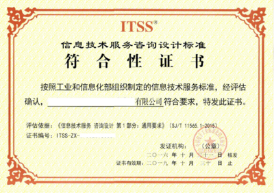 ITSS咨詢設計標準